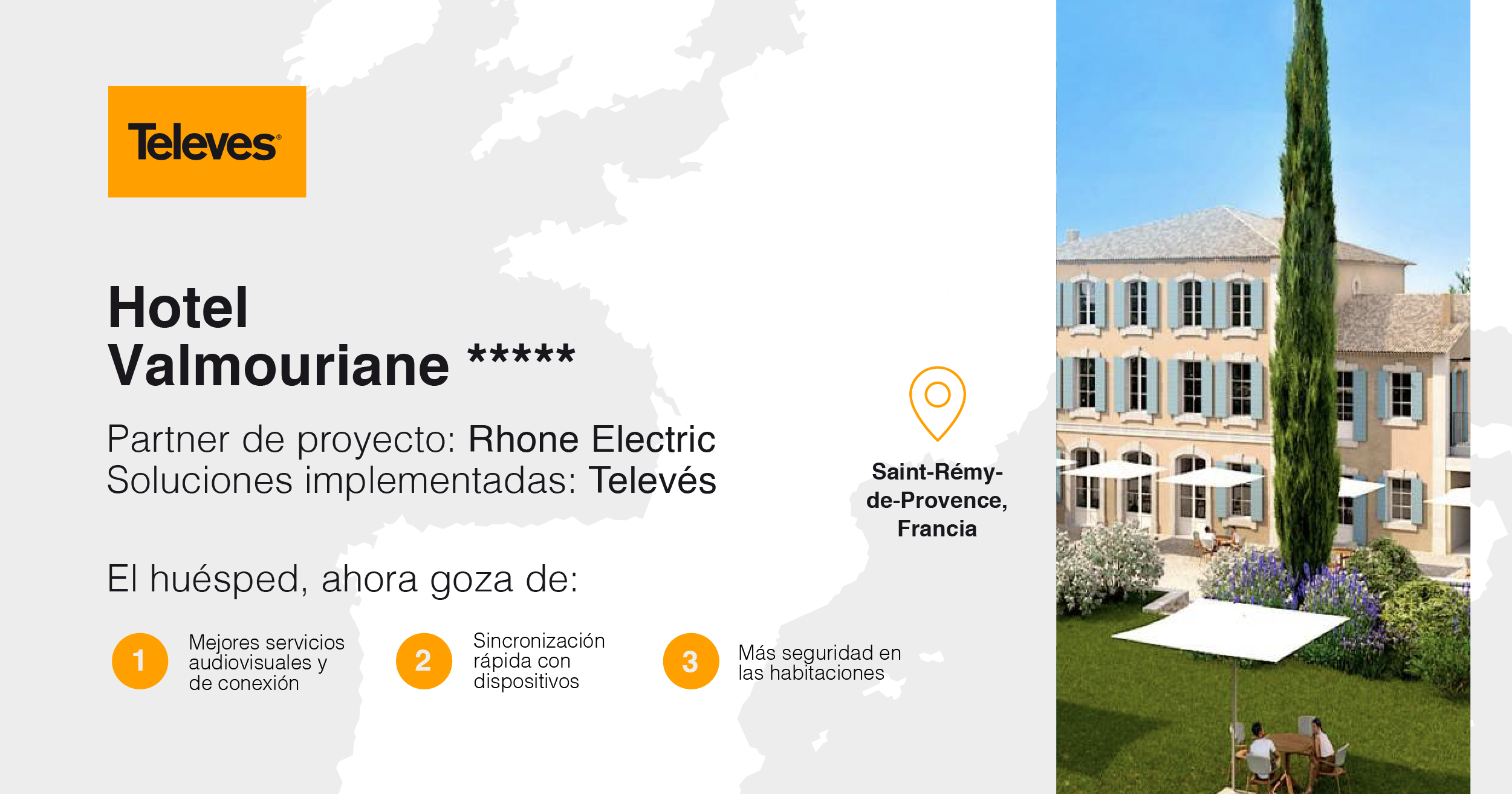 Las soluciones de Televés proporcionan la mejor infraestructura de red al Hotel Valmouriane *****